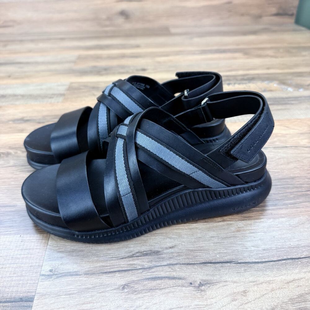 Cole Haan Sandals Womens 7.5B Grand OS Casual Cross Strap Wedge Slingbac…